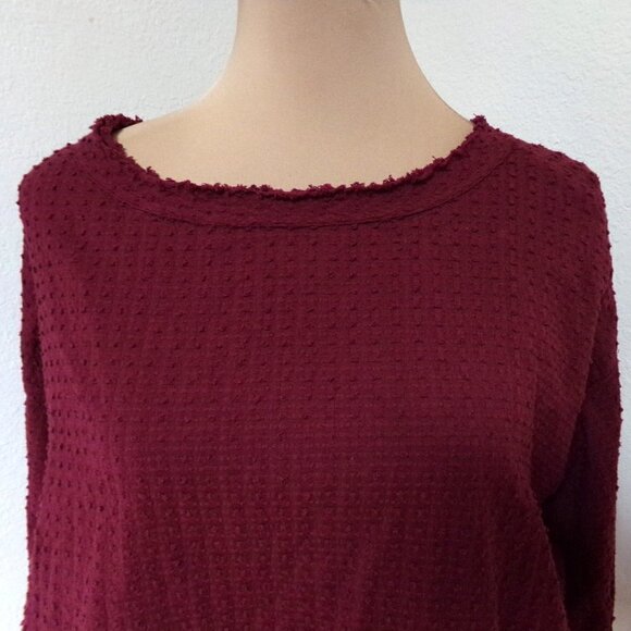 Free People Walking in Hueco Top in Maroon - Picture 3 of 5